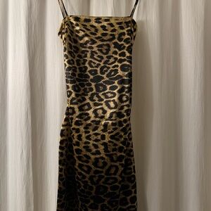 Leopard Print Mini Dress